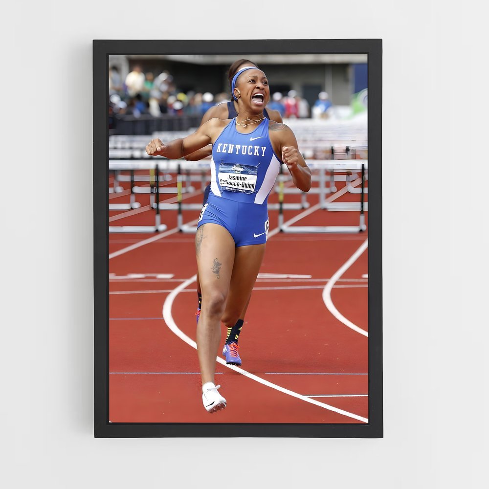 Poster La Vitesse de Jasmine – affiche Athlétisme (vue 2)